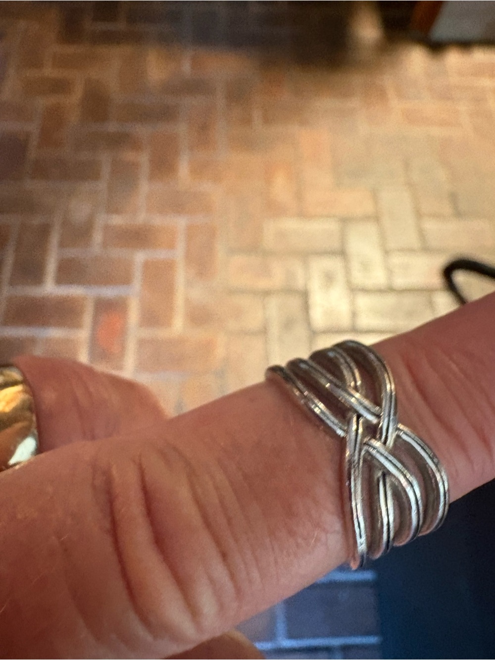 Brighton Silver-Tone Twisted Multi-Band Ring